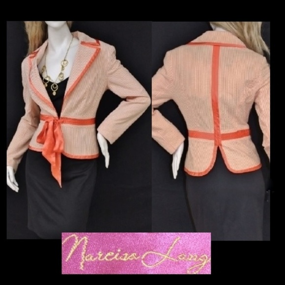 Seersucker Cotton Chinese Silk Lined Jacket M - Picture 1 of 8